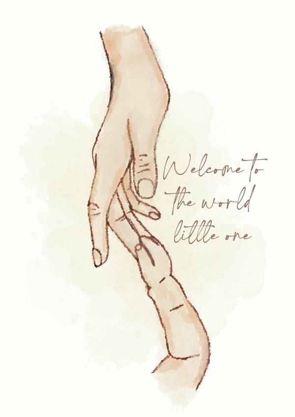 Gender Neutral New Baby Card created by Catherine Bancroft