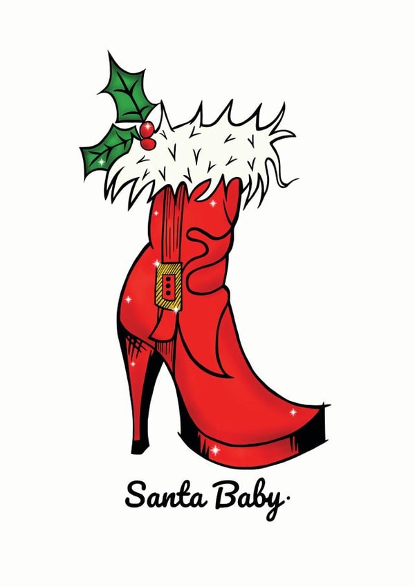 Santa Baby Christmas Card created by Bec Broomhall