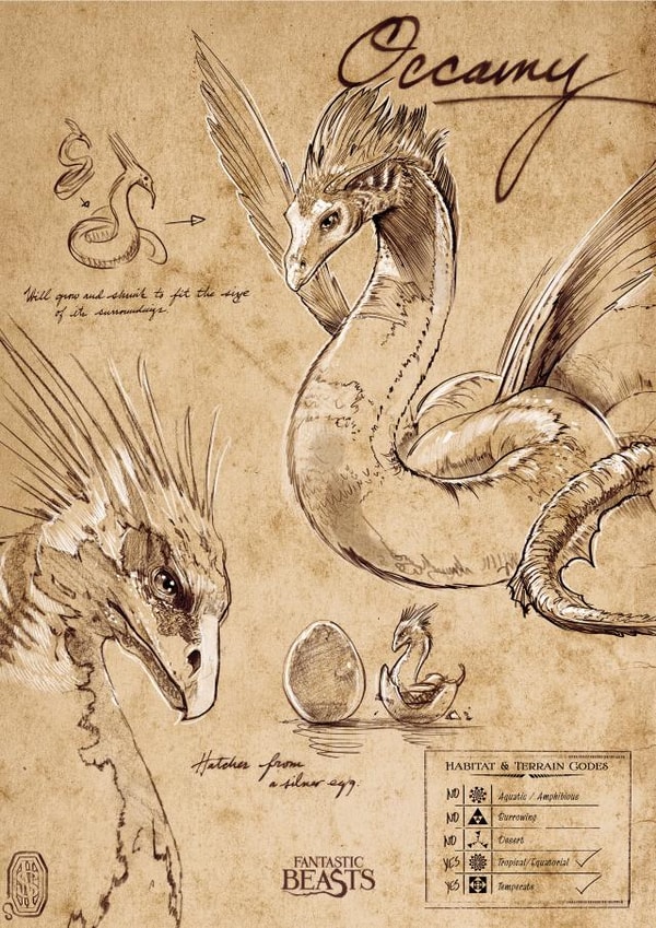Occamy Fantastic Beasts Harry Potter Card created by Cardology