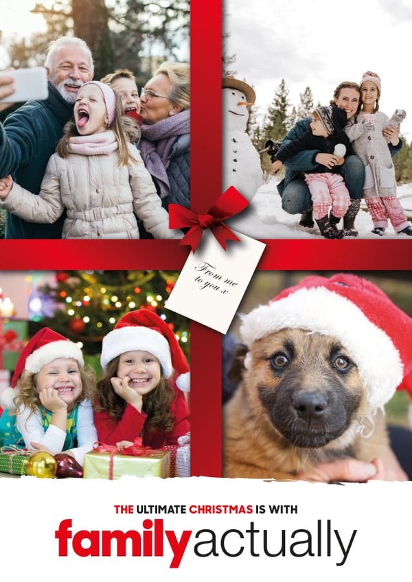 Funny Christmas Card - Love Actually - Family created by Quinton cards