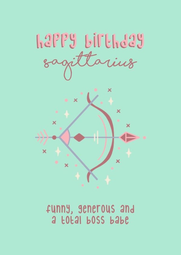Sagittarius Birthday Card created by Laura Mason