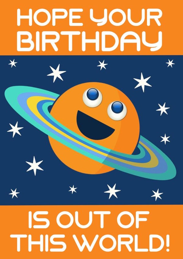 Out Of This World Birthday 1000 created by Planet Pals