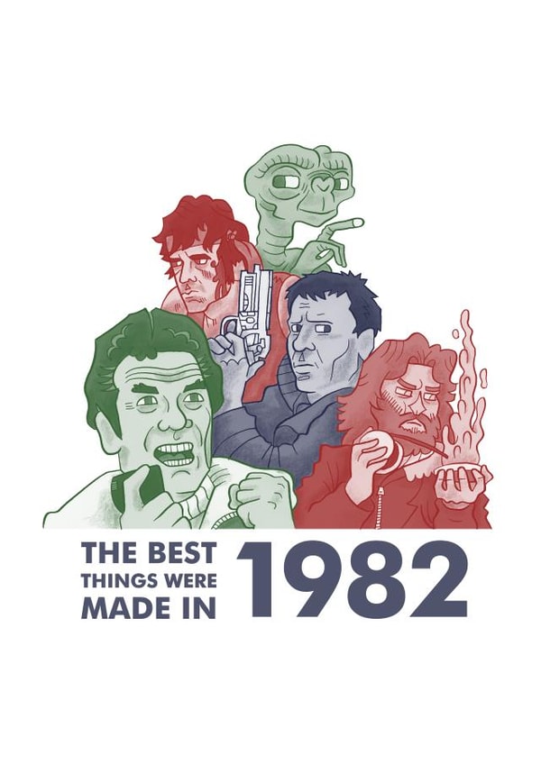 The Best Things Were Made In 1982 Birthday Card created by This Means Waugh