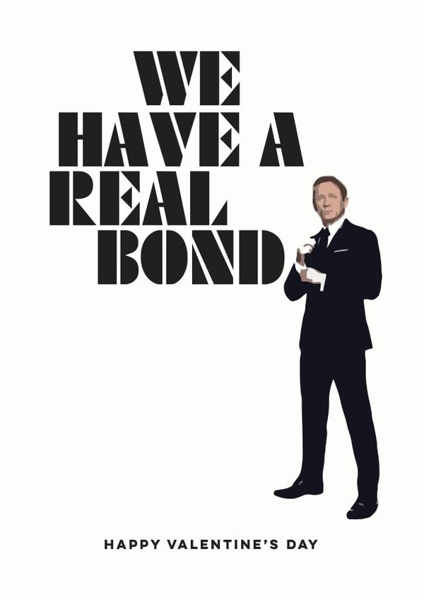 James Bond Valentine's Day created by Peter De Wreede