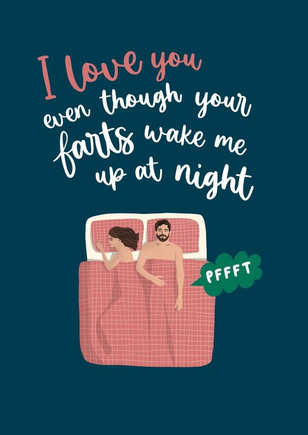 Loud Farts Anniversary Valentine's Day Card created by Sassy Sarah