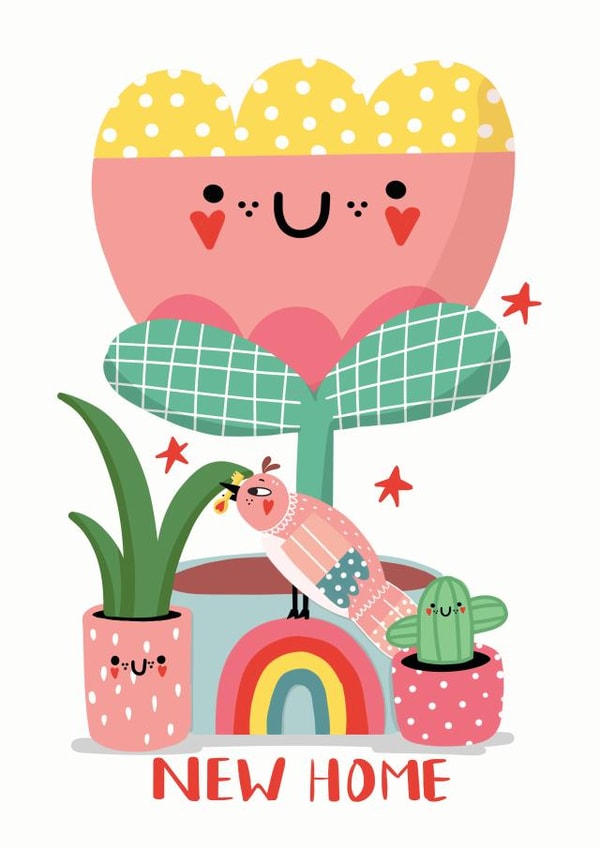 Cute New home celebration card created by NICHOLA COWDERY ILLUSTRATIONS 