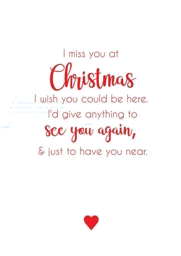Missing you at Christmas created by Kimberley dobison