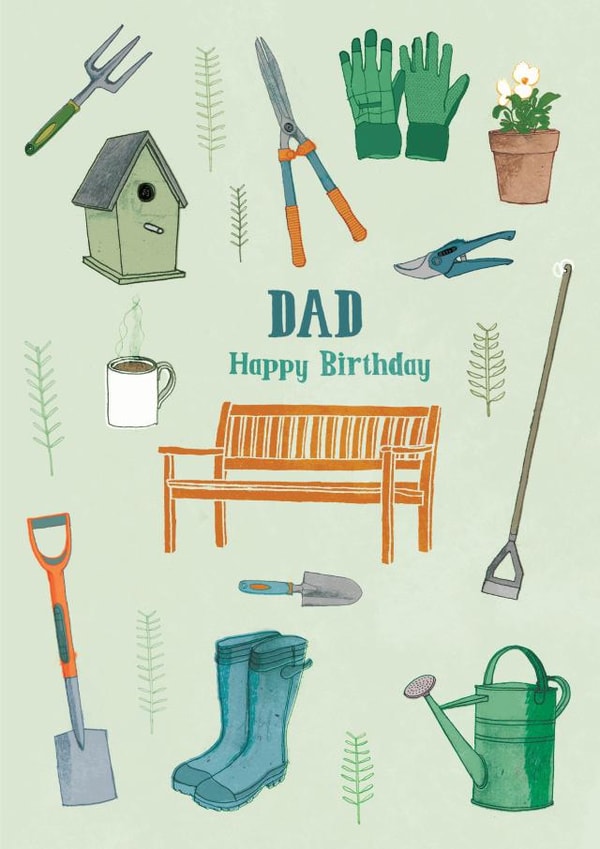 Dad birthday garden design created by Pencilface