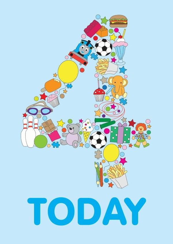 4 Today Boys Birthday Card created by mrs L cards