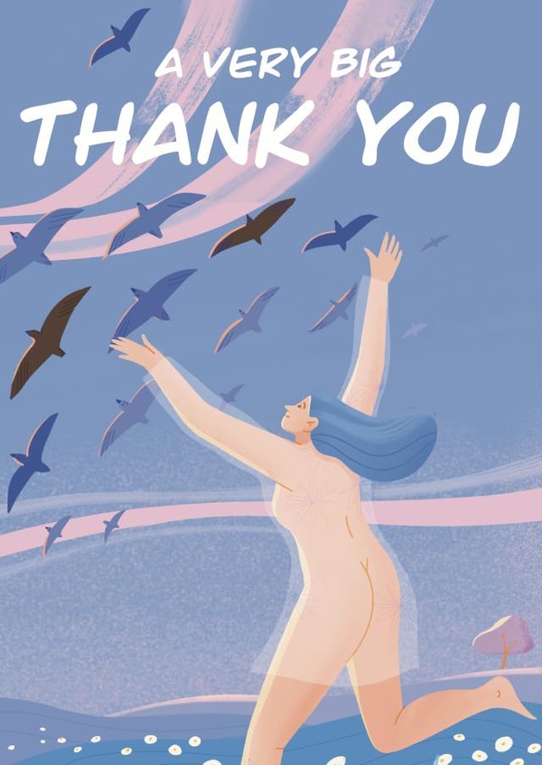 Thank you card created by Sofita Ki