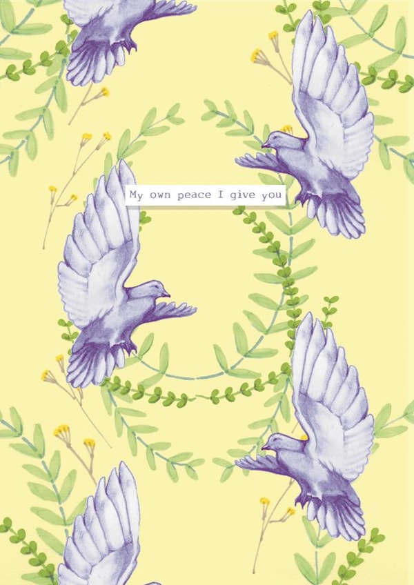 Peace Christian Encouragement Card created by We Draw Near