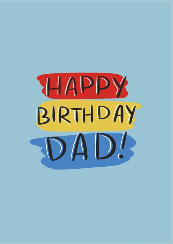 Colorful Birthday Card for Dad 1001 created by Shei Anapi