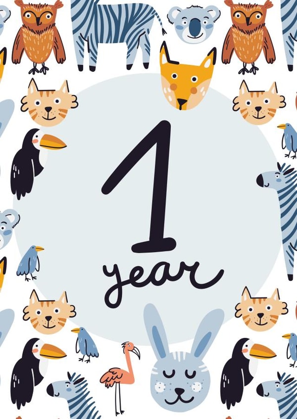 1st birthday 1001 created by Victoria