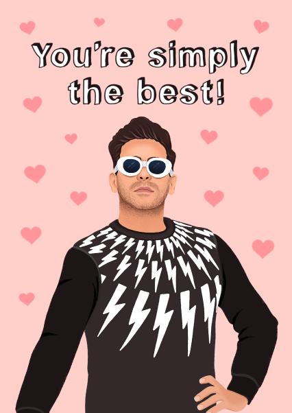 David rose you’re simply the best valentines / anniversary card! | thortful