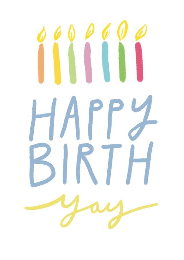 Happy Birth Yay Card created by ems le tocq