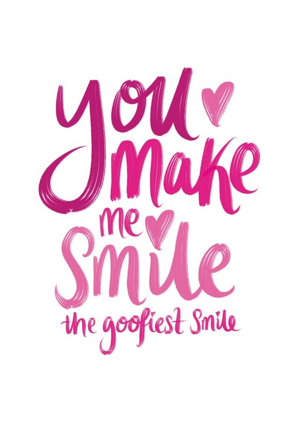 You Make Me Smile Card created by intruekirstyle