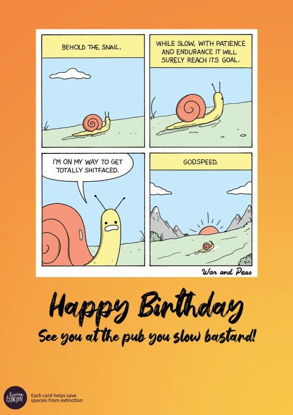 Happy Birthday you slow b@#$ard created by Rewriting Extinction