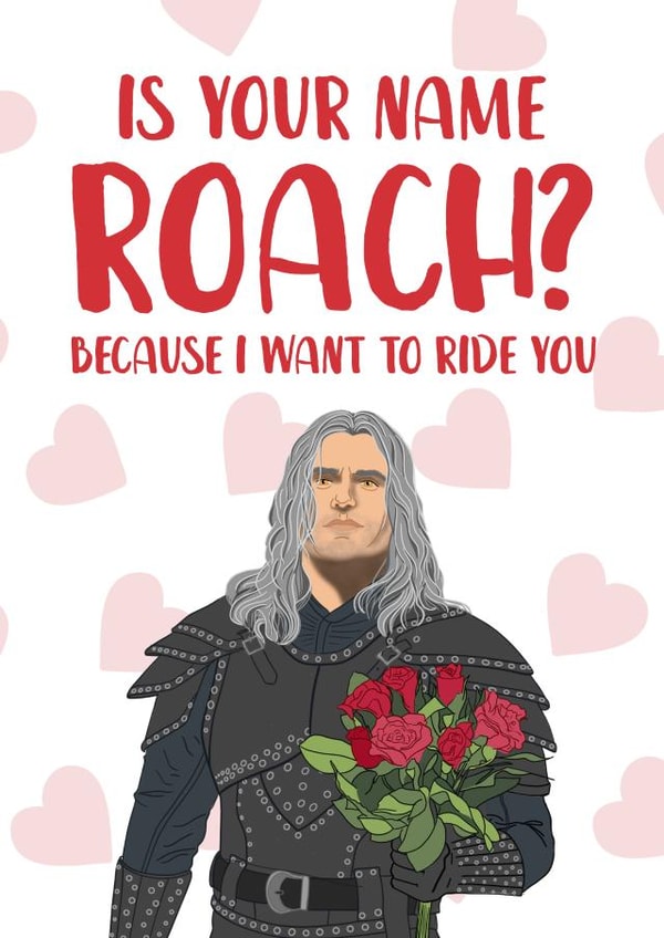 Naughty 'The Witcher' inspired Valentine's Day Card created by The Cake Thief