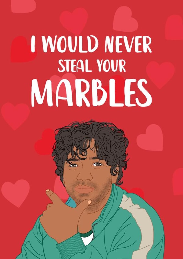 Cute Squid Game Valentine's Day Card created by The Cake Thief