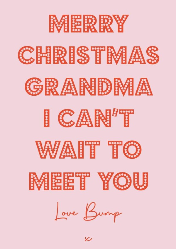 Merry Christmas grandma created by Nicola Jo