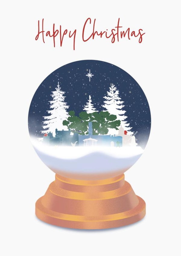 Blue Snowglobe created by The Decaffeinated Squirrel