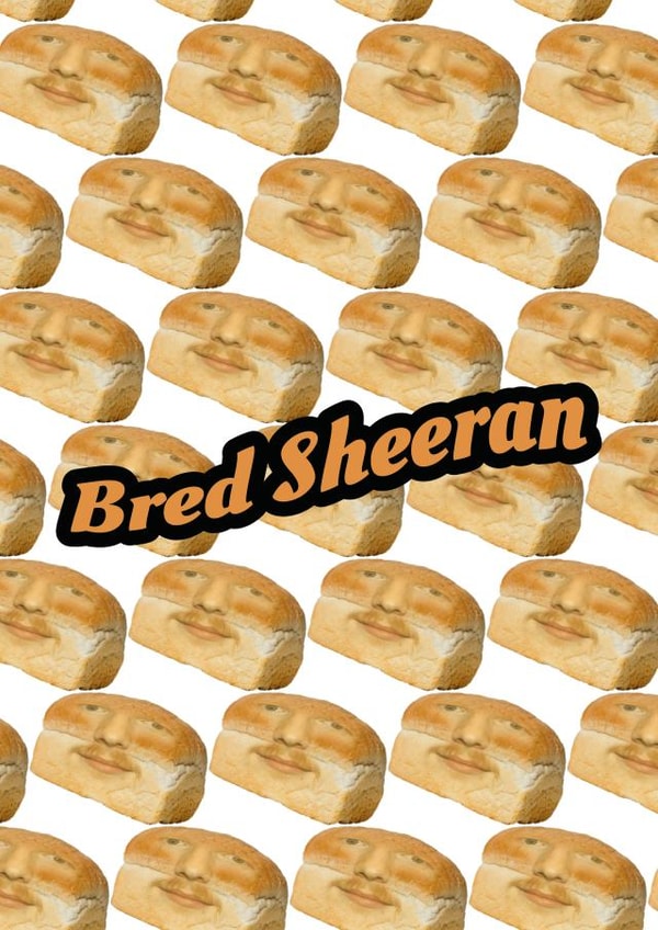 Bred Sheeran created by Celebgear