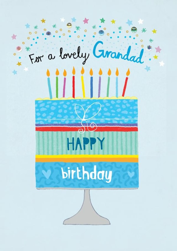 Grandad birthday cake design created by Pencilface