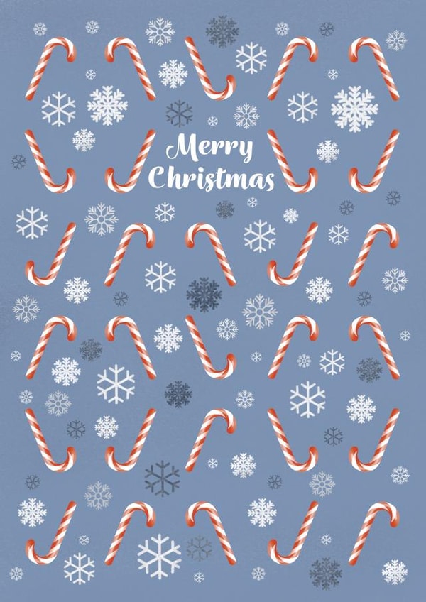 Candy Cane Snowflake Christmas Card created by Alexandria Frances