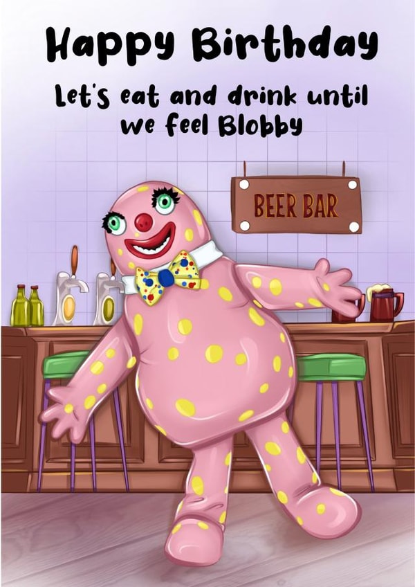 Blobby Birthday Fun Card created by EERUPT