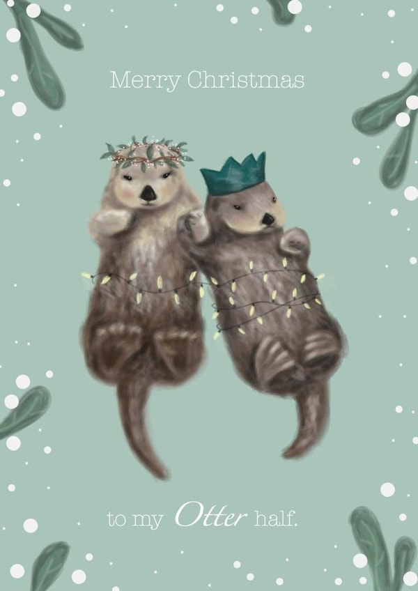 My Otter-half Christmas Card created by Steph Peacock’s Art