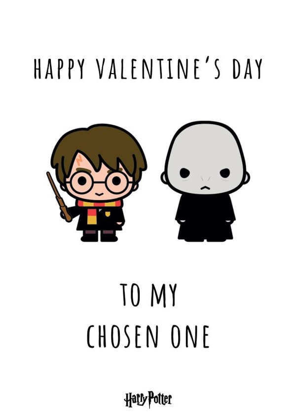 Funny Valentine's Card Card - My Chosen One - Voldemort - Harry Potter created by Cardology