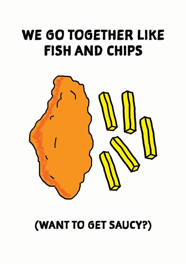 Fish and chips created by Dog Came To Stay