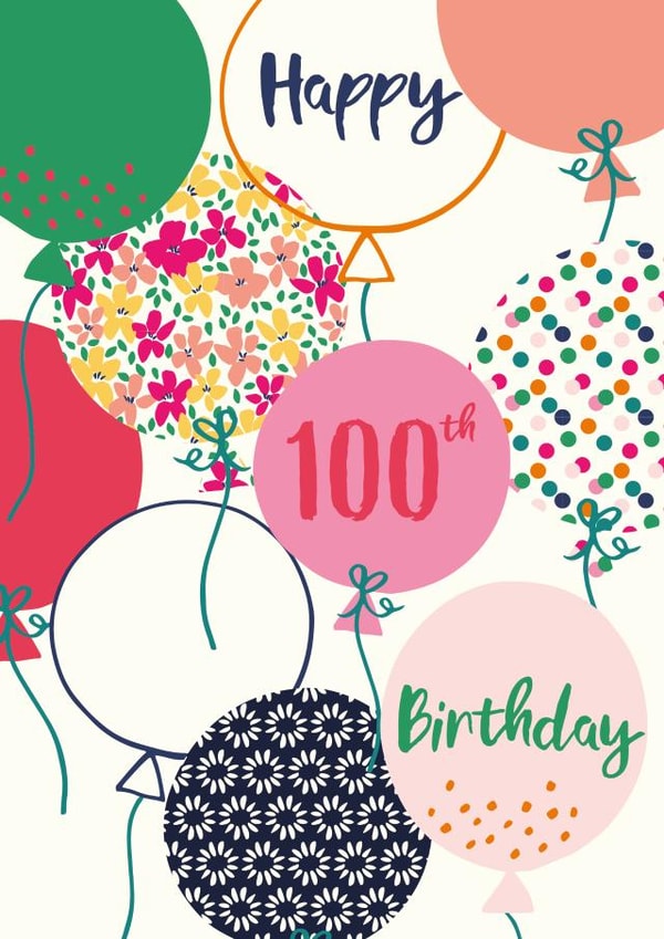 Happy 100th Birthday created by Sazerelli Designs