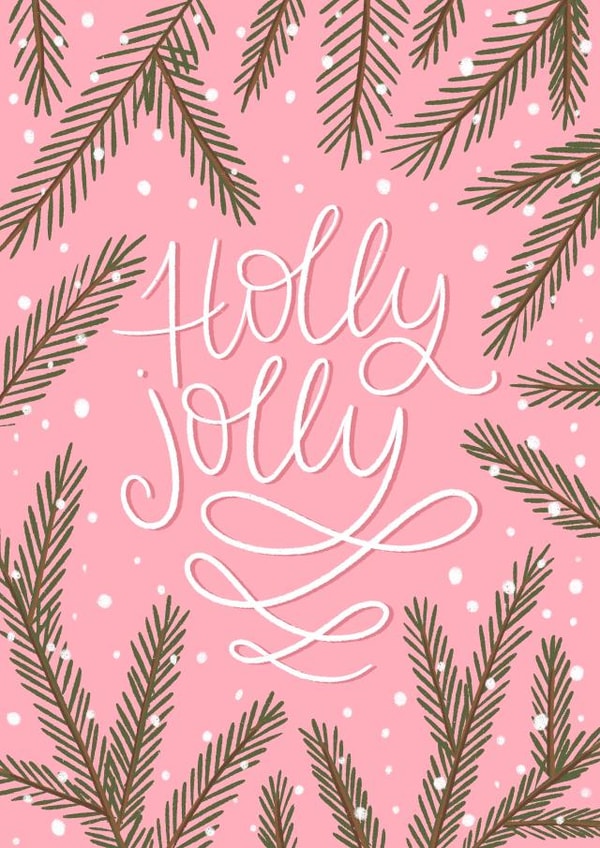 Cozy Christmas. Holly Jolly created by Nadya Barkova