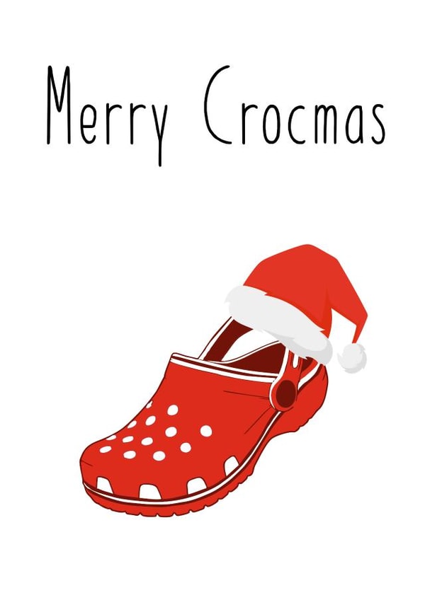 Christmas Croc Themed Card Crocmas created by Kelman Cards