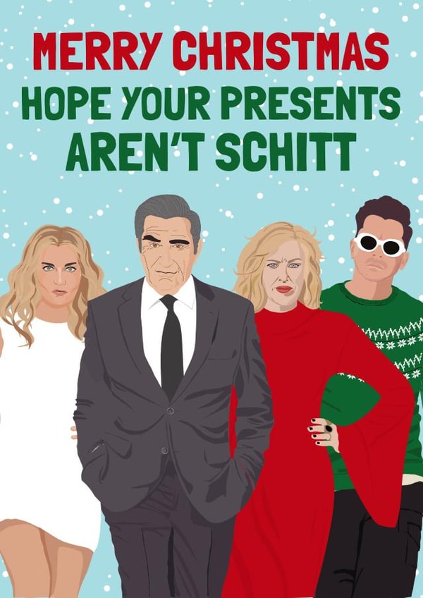 Funny Schitts Creek Christmas Card created by AbiGoLucky