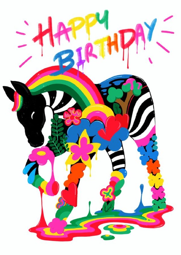 Funky Horse Birthday Card created by Ms Wearer