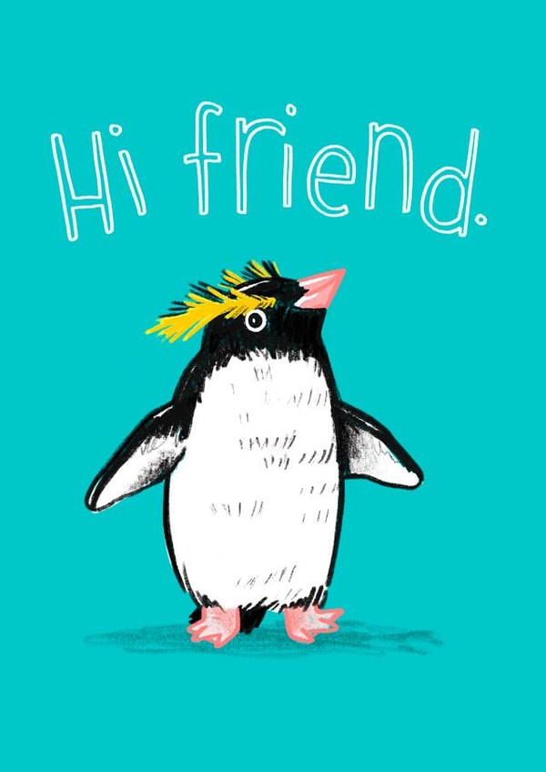 Hi Friend Penguin created by Natelle Quek