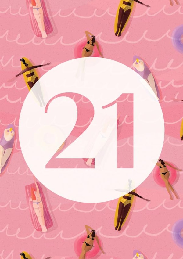 21th summer girls card created by Holaholga (Olga Aleksandrova)