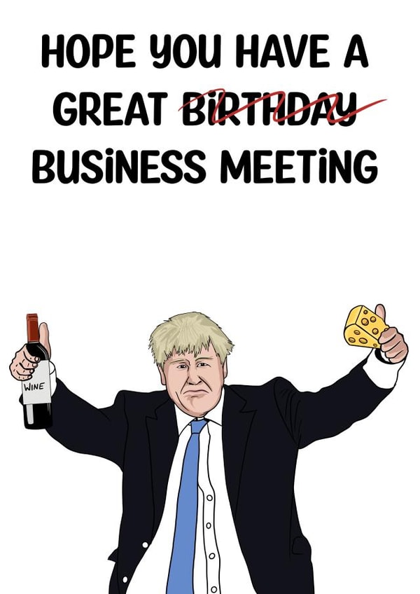 Quarantine birthday card created by Doublea