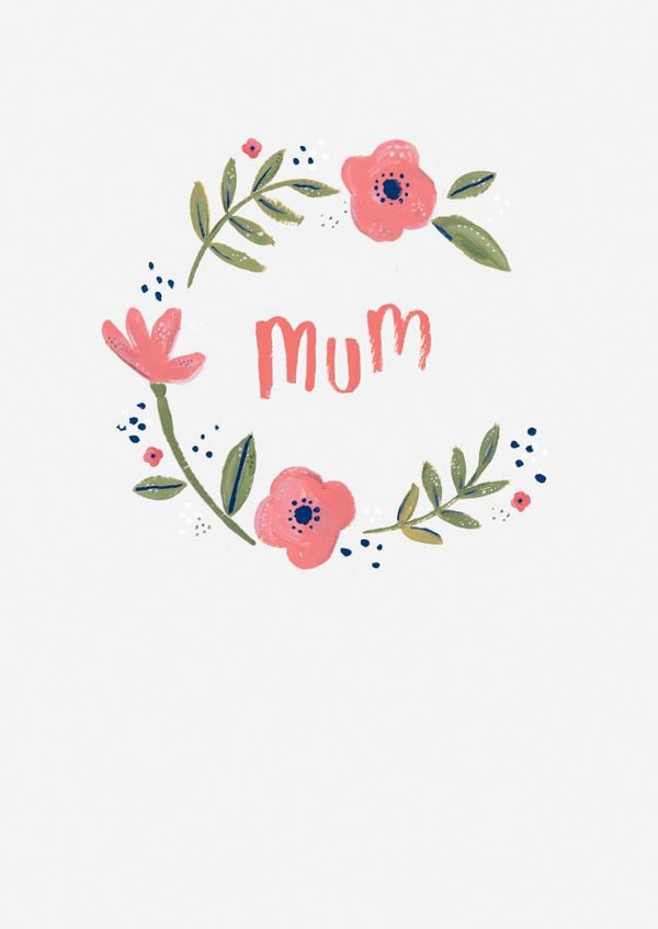 Minimal Mum card created by Laura Pantony