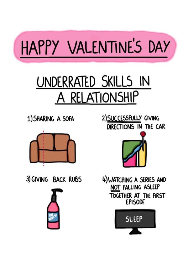 Underrated Skills in a Relationship 1001 created by I AM NOT AN ARTIST
