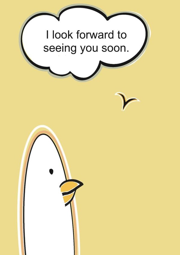 I look forward to seeing you again soon created by Emma Cairn Art