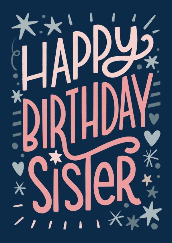 Happy birthday sister created by Natalia Gonzalez