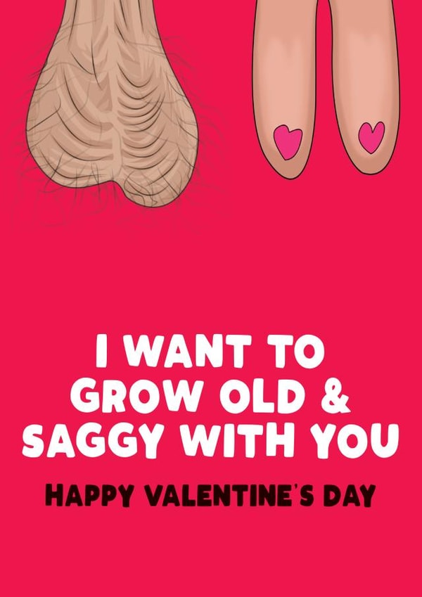Saggy With You Valentine's Card created by Filthy Sentiments