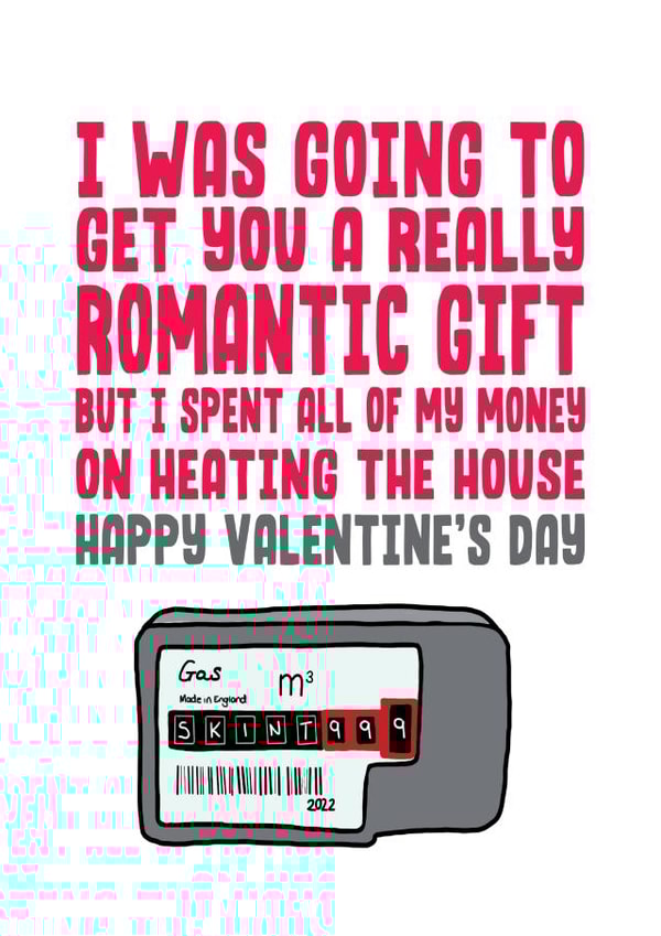 Heating the House Valentine's Card  created by Filthy Sentiments