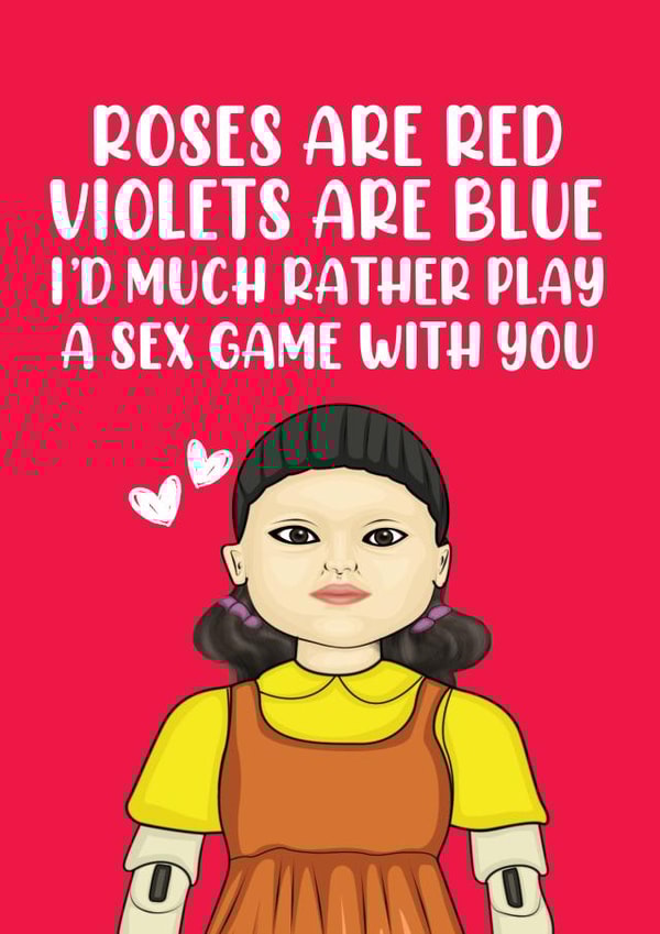 Squid Sex Game Card created by Filthy Sentiments