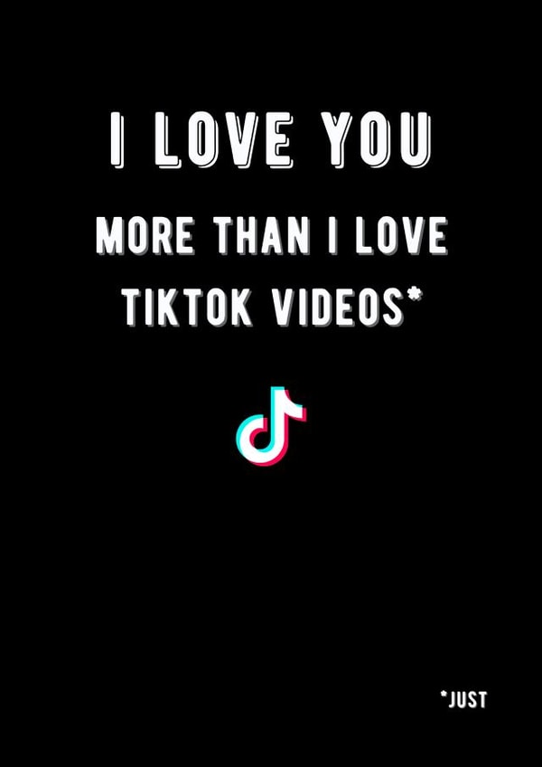 Tiktok videos I Love You Card created by Meg's Creative Outlet