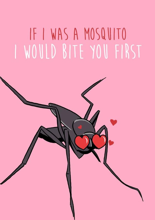 If I Was A Mosquito I'd Bite You First created by Anoela Cards