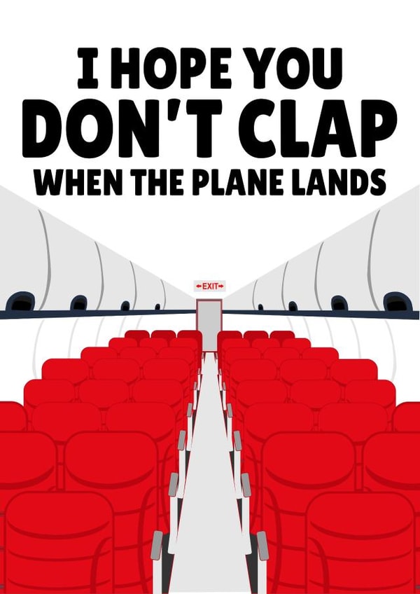 I Hope You Don't Clap When The Plane Lands Valentine's Day Love Funny created by PopDogShop